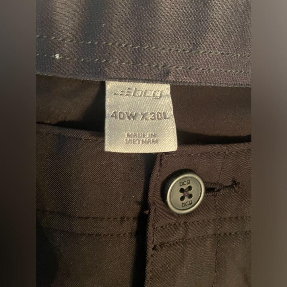 BCG Men's Golf Essential Pants Black 40x30 Excellent Used Condition